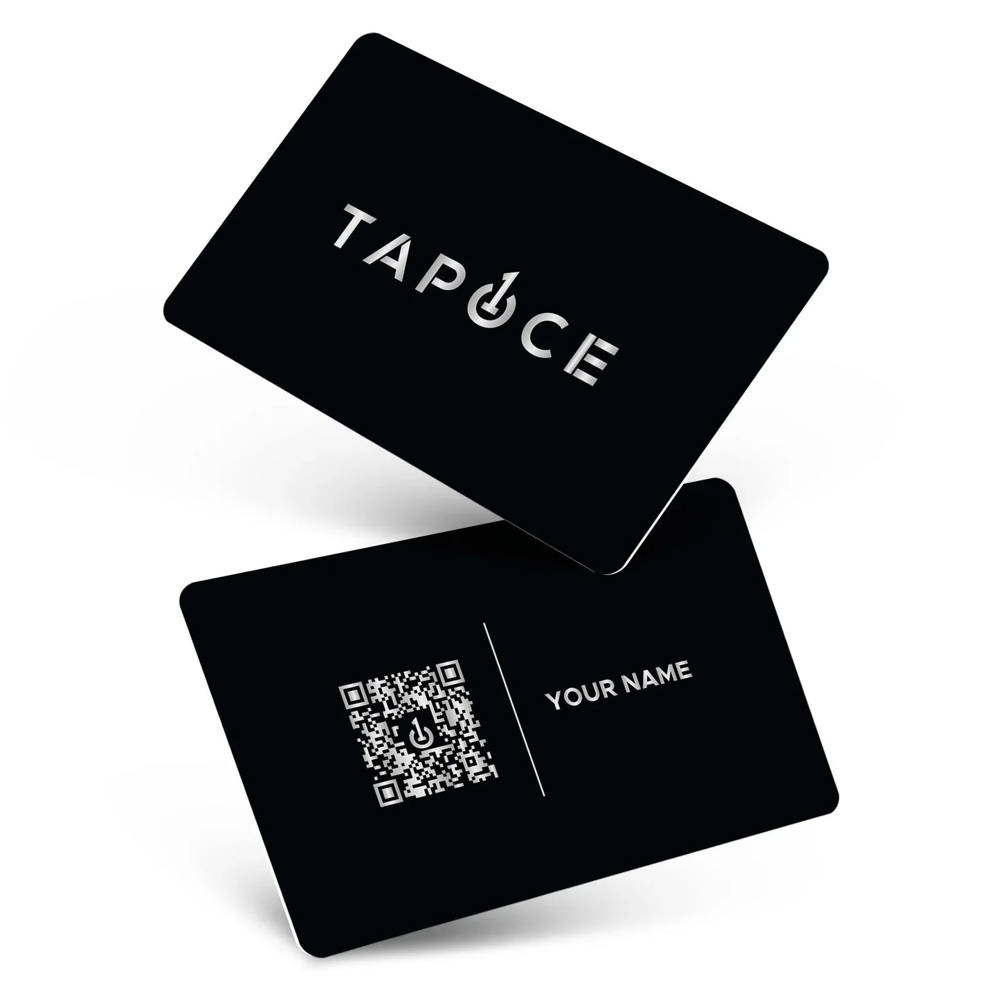 NFC Smart Business Cards- (Black & Silver) - Digital Business Cards By TapOnce